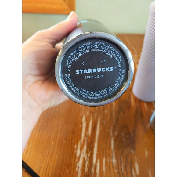 STARBUCKS 3 Piece Bundle Lavender Studded Tumbler Mug Black Cup Drinkware Lot - Picture 10 of 15